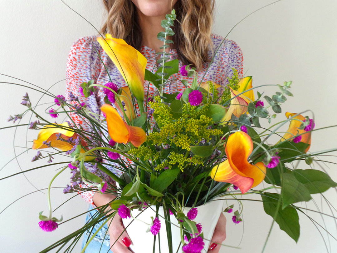 floral arranging DIY - via Front Roe, a fashion blog by Louise Roe