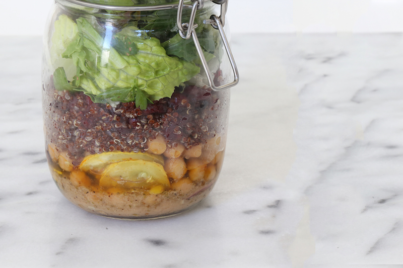 Healthy Salad in A Mason Jar Recipe Front Roe by Louise Roe 4