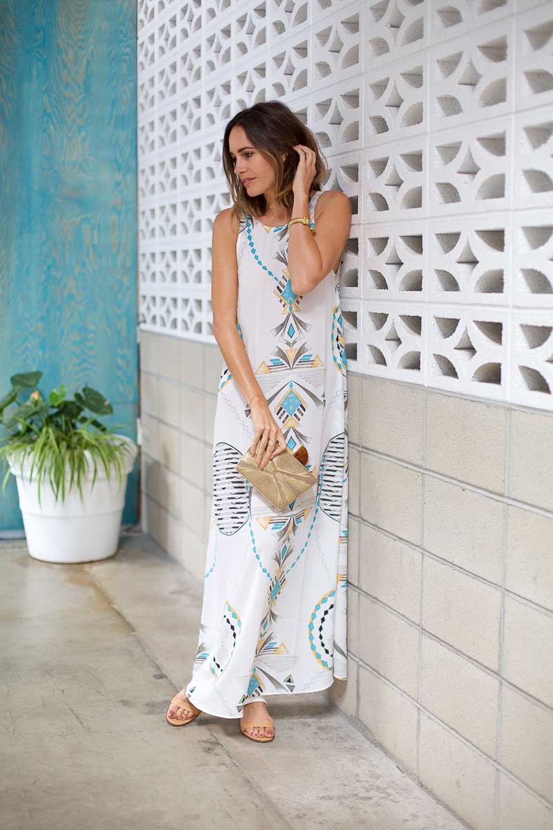 Louise Roe - Summer Must Have Printed Maxi Dress - LA Streetstyle - Front Roe fashion blog 2