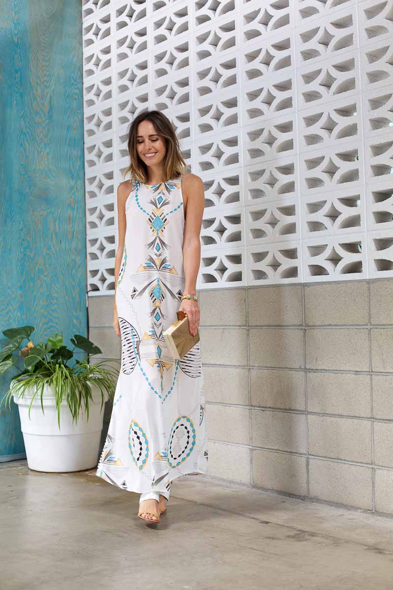 Louise Roe - Summer Must Have Printed Maxi Dress - LA Streetstyle - Front Roe fashion blog 4