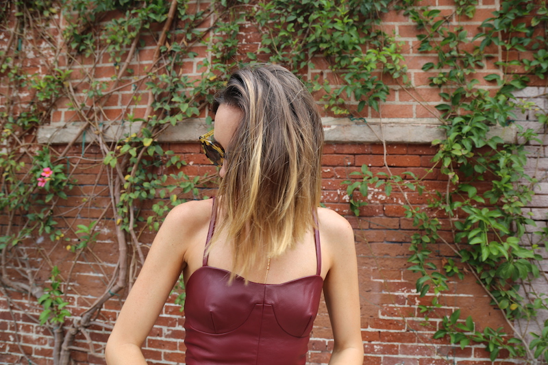 Louise Roe - Leather Bustier Pencil Skirt - LA Arts District Street Style - Front Roe fashion blog 5