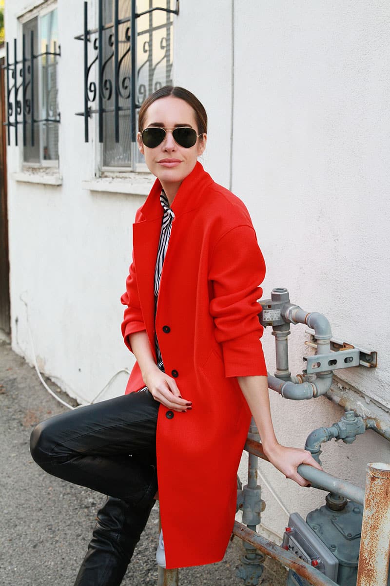 Louise Roe | Styling A Coat For Spring | LA Streetstyle | Front Roe Fashion Blog 5