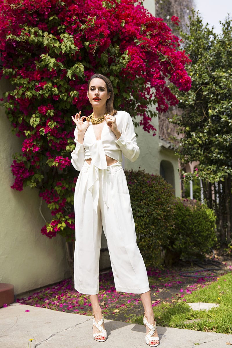 Louise Roe | Sexy White Jumpsuit | Bridal Shower Style | Front Roe blog 3