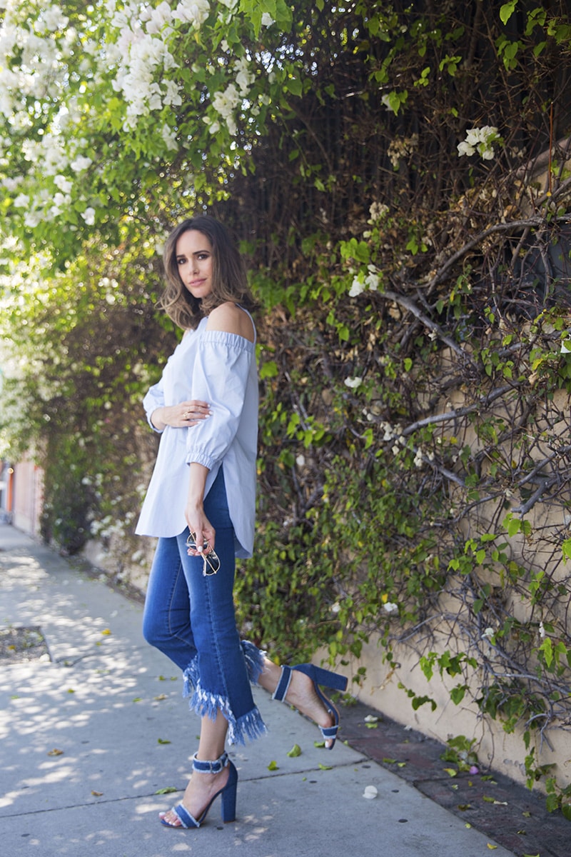 Summer Denim Trend Alert Raw Hem Jeans Front Roe By Louise Roe