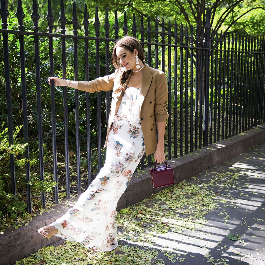 Styling A Summer Floral Dress For Fall - Front Roe by Louise Roe