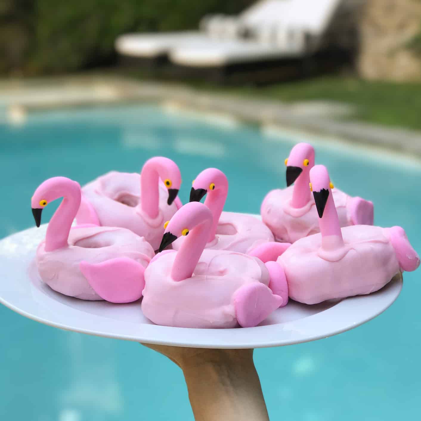 Louise Roe Flamingo Pool Float Donut Recipe