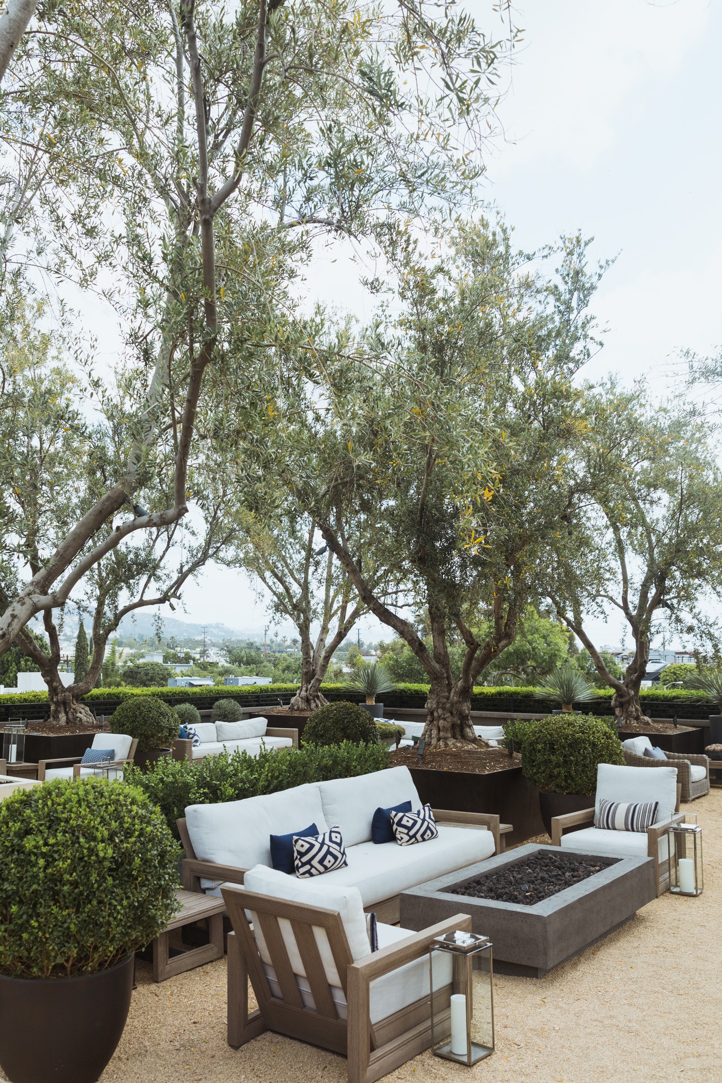 Rooftop at Restoration Hardware in West Hollywood California