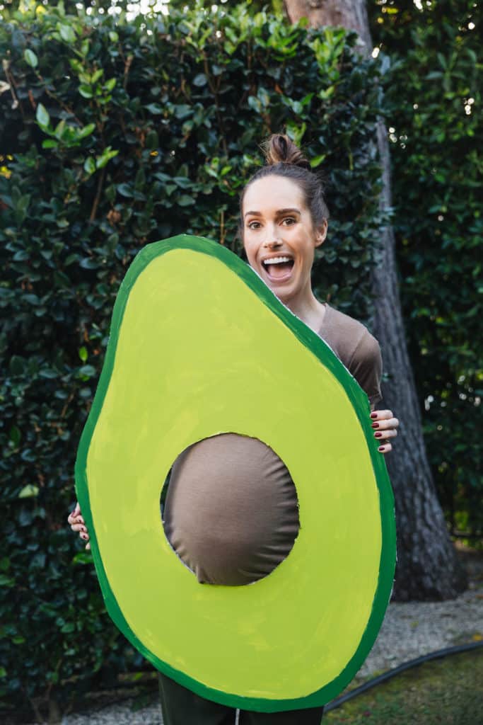 Halloween DIY: Pregnant Avocado Costume - Front Roe by Louise Roe