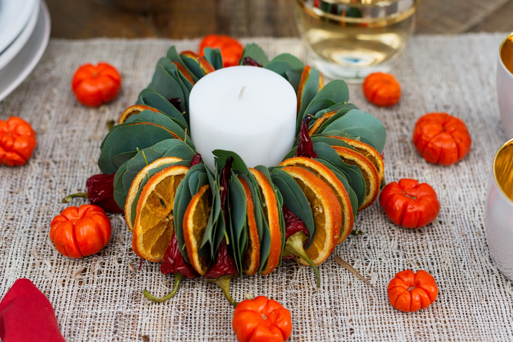 Louise Roe Thanksgiving Table Garland Centerpiece