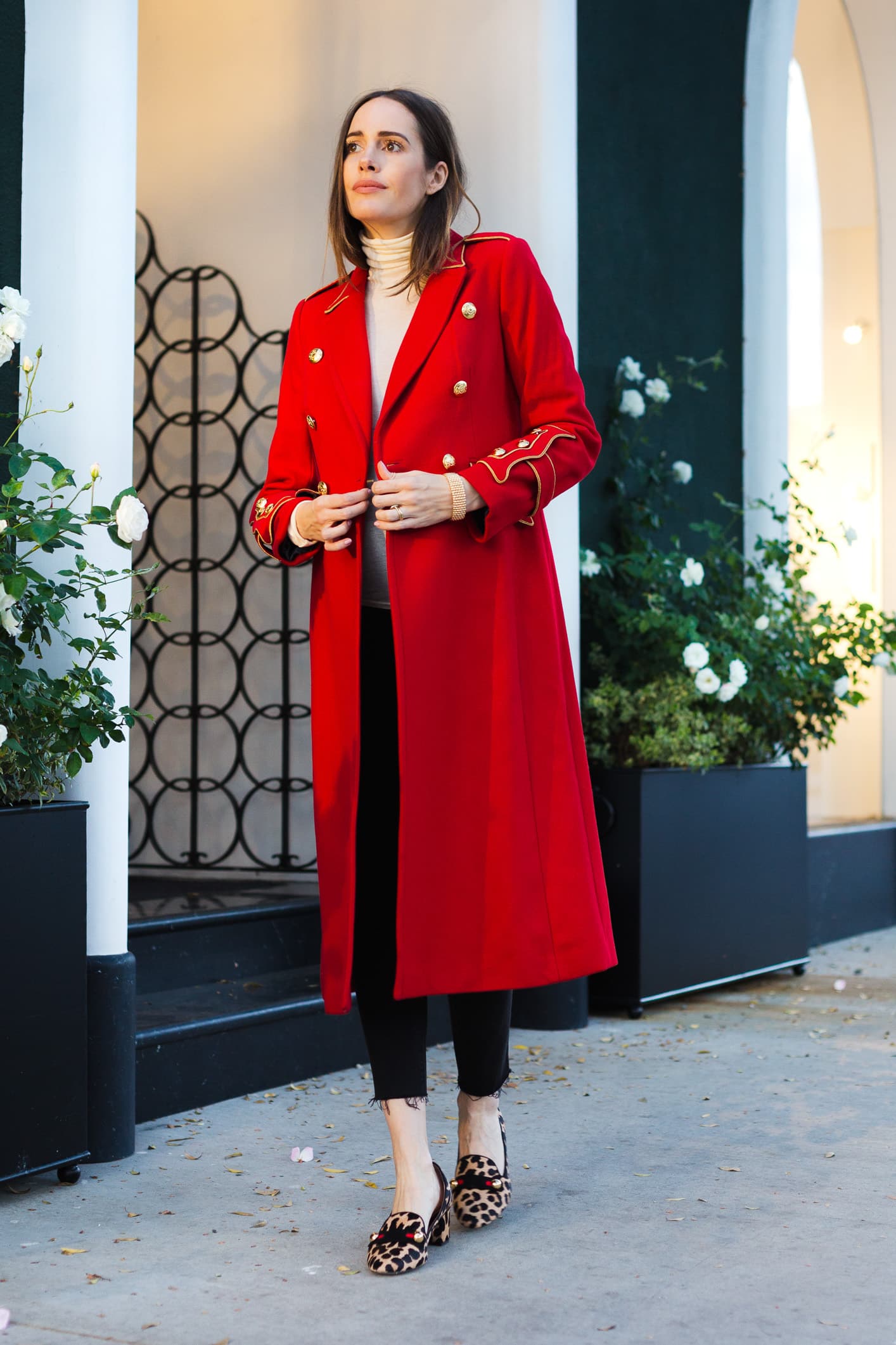 military red coat