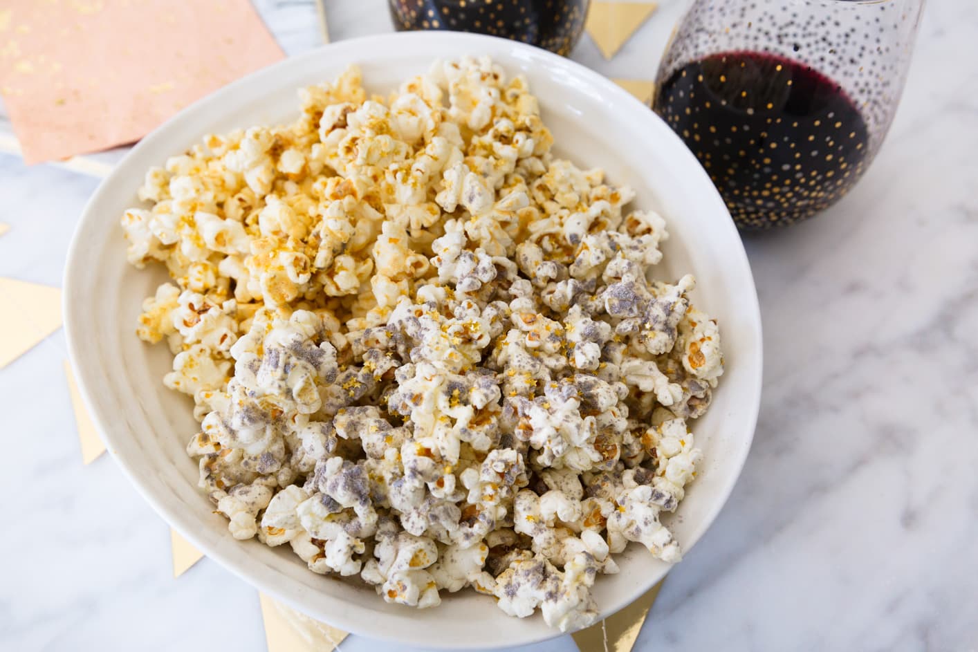 Louise Roe Glitter Popcorn Recipe For An Oscars Viewing Party