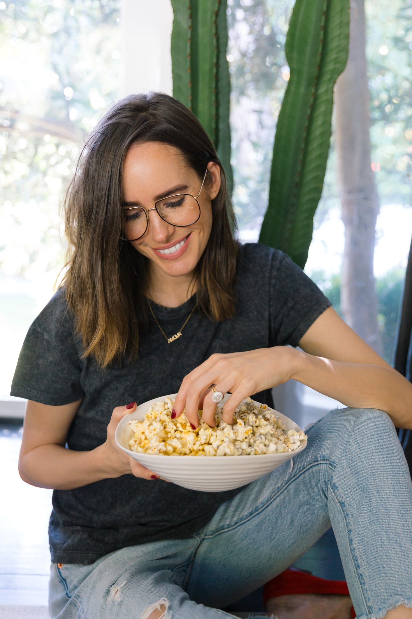 Louise Roe Glitter Popcorn Recipe For An Oscars Viewing Party