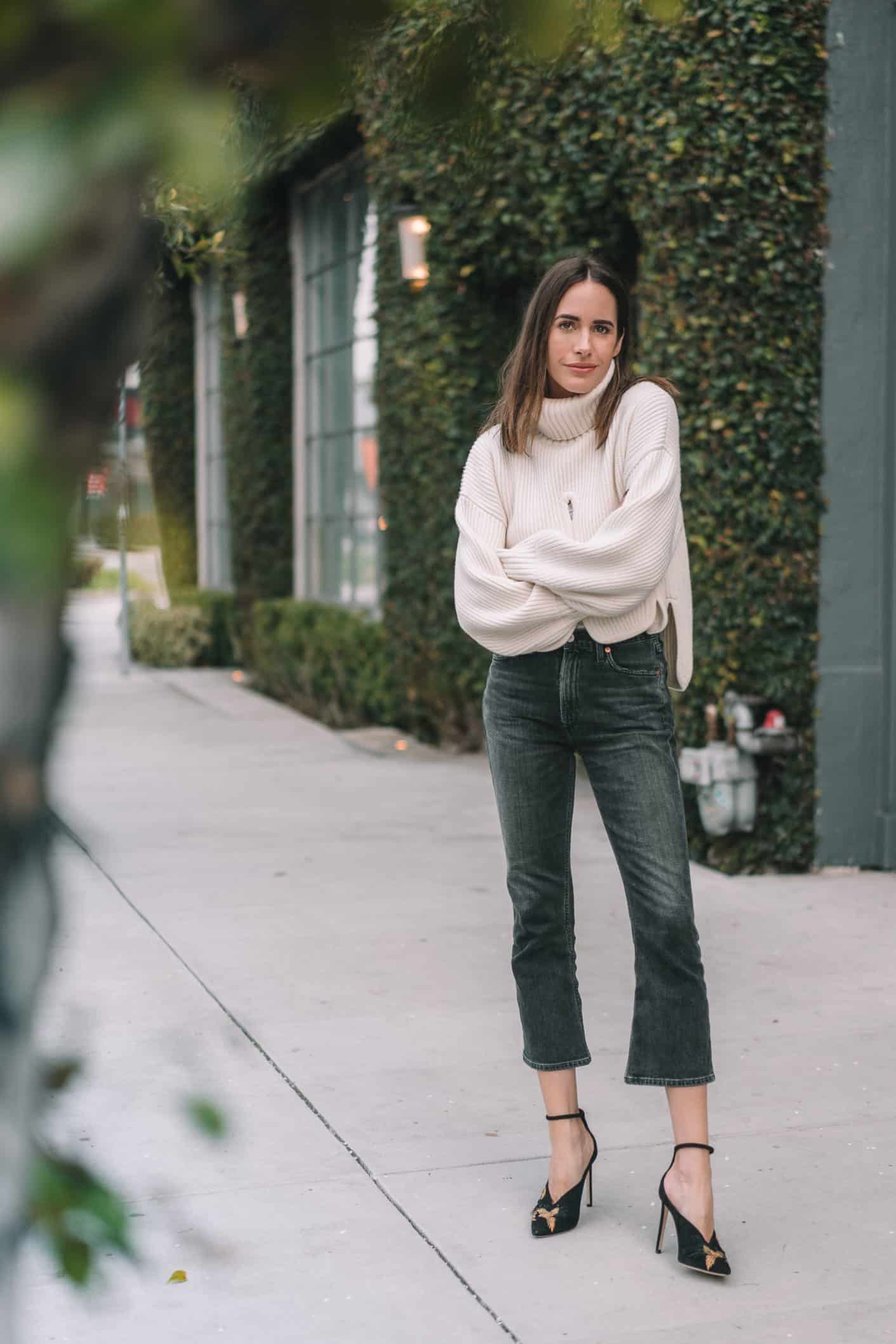 casual look with heels