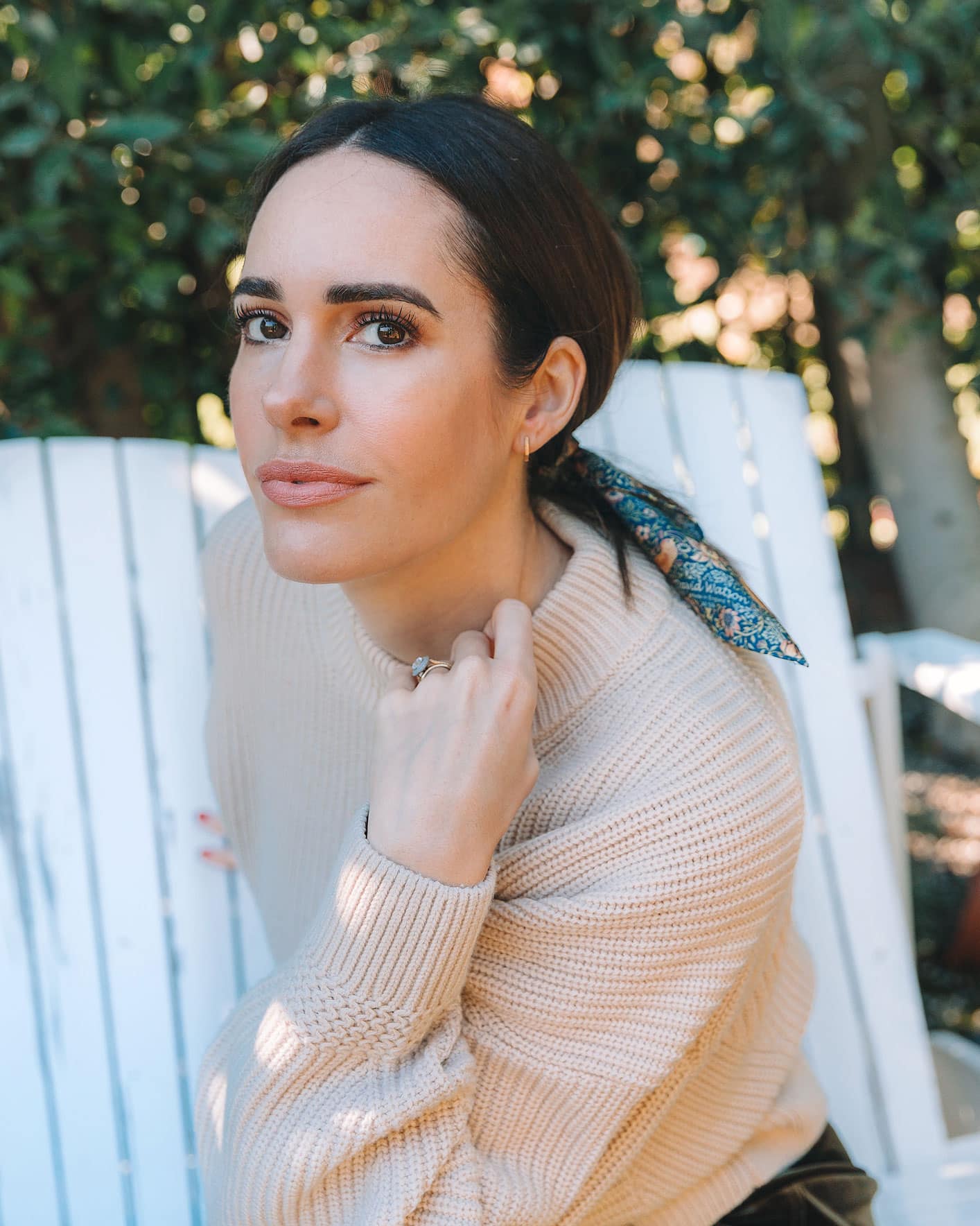 Louise Roe of Front Roe chooses her favorite hair scarves