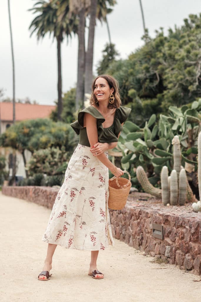 How To Style A Midi Skirt For Summer - Front Roe by Louise Roe