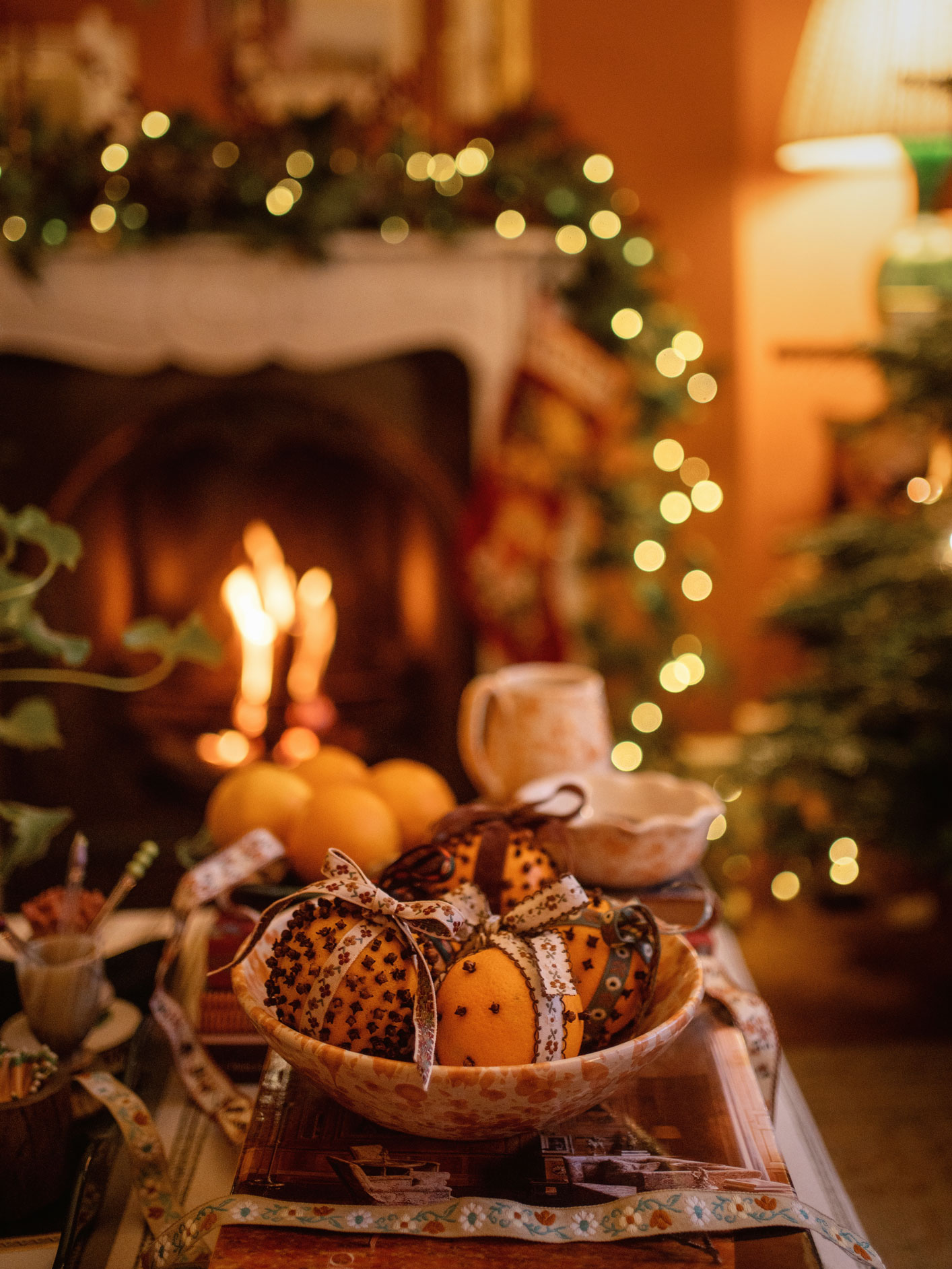 Christmas pomander oranges