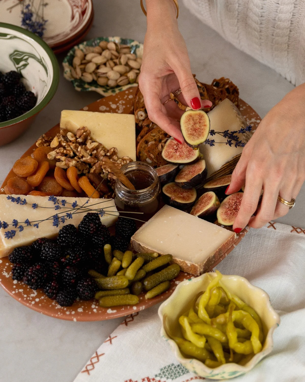 A quick and chic cheeseboard for autumn entertaining by Louise Roe